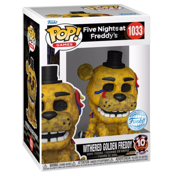 Funko Pop! Games Five Nights at Freddy's - Withere Golden Freddy #1033 SPECIAL EDITION - Image 2