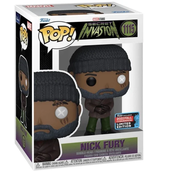 Funko Pop! Marvel Studios Secret Invasion - Nick Fury #1115 NYCC 2022 Fall Convention EXCLUSIVE - Image 3