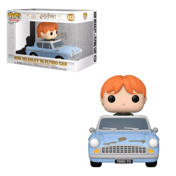 Funko Pop! Rides Wizarding World Harry Potter - Ron Weasley in Flying Car #112 - Image 3