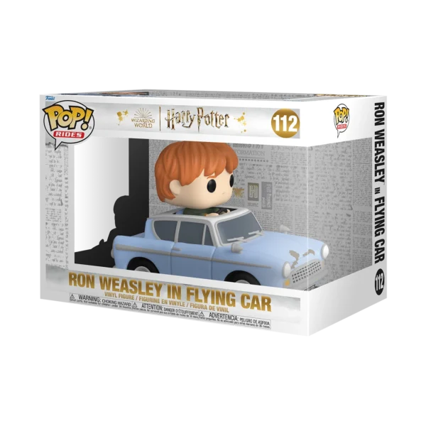 Funko Pop! Rides Wizarding World Harry Potter - Ron Weasley in Flying Car #112 - Image 2