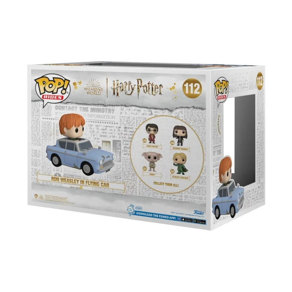 Funko Pop! Rides Wizarding World Harry Potter - Ron Weasley in Flying Car #112 - Image 4