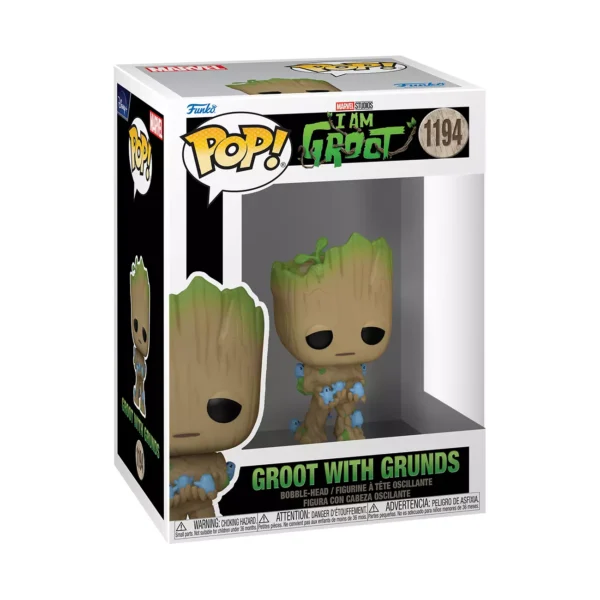 Funko Pop! Marvel Studios I Am Groot - Groot with Grunds #1194 - Image 3