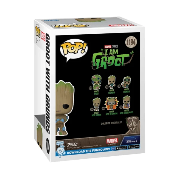 Funko Pop! Marvel Studios I Am Groot - Groot with Grunds #1194 - Image 2