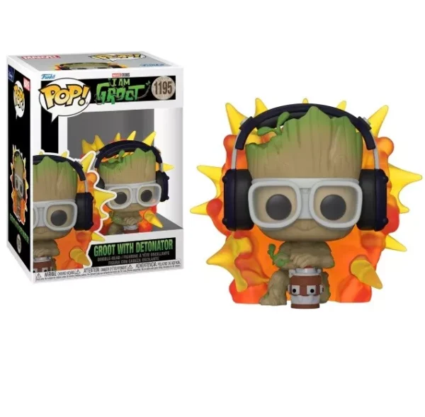 Funko Pop! Marvel Studios I Am Groot - Groot with Detonator #1195 - Image 3