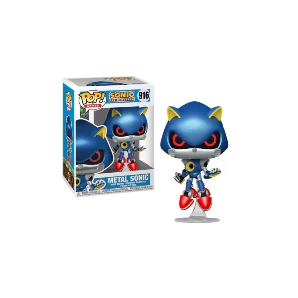 Funko Pop! Games Sonic The Hedgehog - Metal Sonic #916 (Metallic) - Image 3