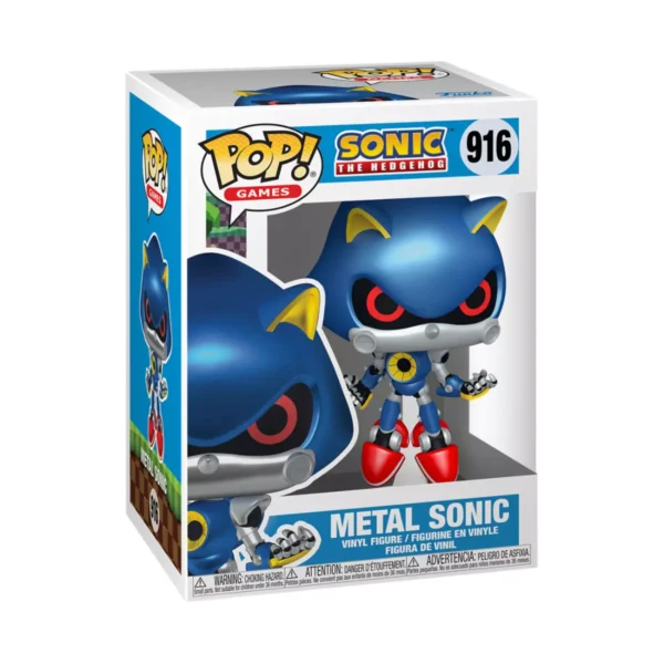 Funko Pop! Games Sonic The Hedgehog - Metal Sonic #916 (Metallic) - Image 2