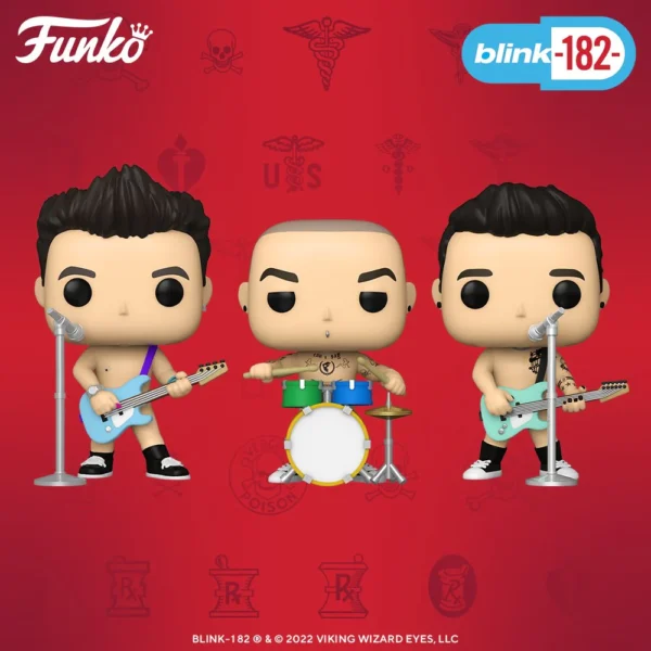 Funko Pop! Rocks Blink-182- 3Pack - Mark Hoppus/Travis Barker/Tom Delonge - Image 5