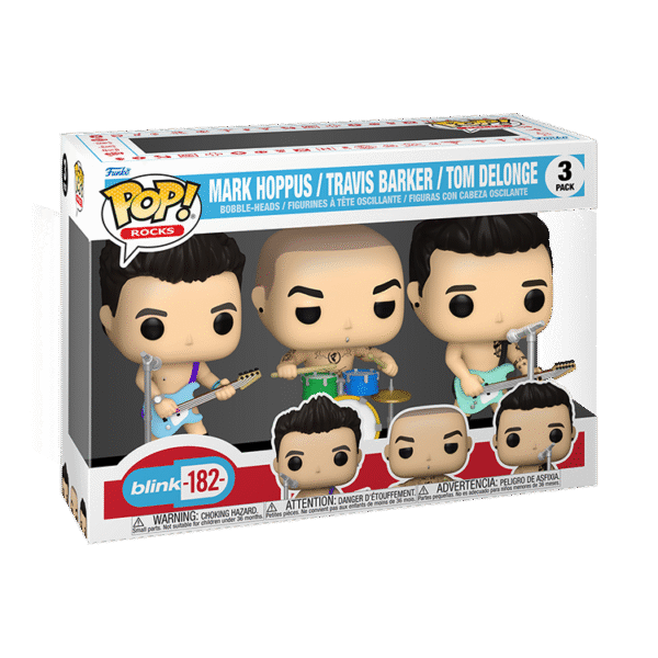 Funko Pop! Rocks Blink-182- 3Pack - Mark Hoppus/Travis Barker/Tom Delonge - Image 2