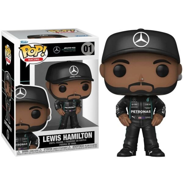 Funko Pop! Racing Merceds-Benz AMG Petronas Formula One Team - Lewis Hamilton #01 (Black Suit) - Image 3