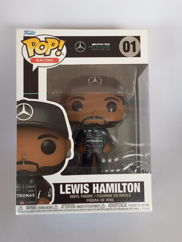 Funko Pop! Racing Merceds-Benz AMG Petronas Formula One Team - Lewis Hamilton #01 (Black Suit) - Image 5
