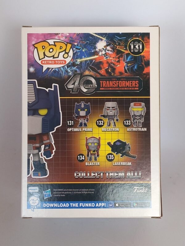 Funko Pop! Retro Toys Transformers Generation 1 (40th Years) - Optimus Prime #131 - Image 6