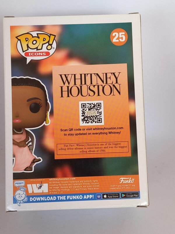 Funko Pop! Icons Whitney Houston - Whitney Houston #25 (Debut) - Image 6