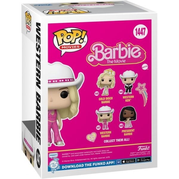 Funko Pop! Movies Barbie the Movie - Western Barbie #1447 - Image 3