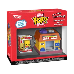 BITTY POP TOWNS - BART SIMPSON AND KWIK-E-MART