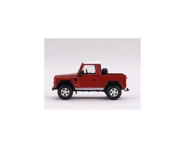 LAND ROVER DEFENDER 90 PICK-UP MASSAI RED/WHITE ROOF - Image 2