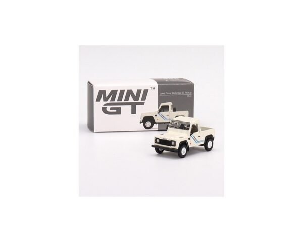 LAND ROVER DEFENDER 90 PICK-UP WHITE/BLUE STRIPES