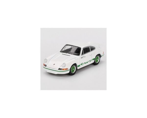 PORSCHE 911 CARRERA RS 2.7 GRAND PRIX 1973 WHITE WITH GREEN LIVERY