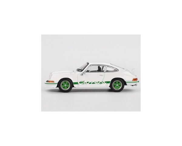 PORSCHE 911 CARRERA RS 2.7 GRAND PRIX 1973 WHITE WITH GREEN LIVERY - Image 2