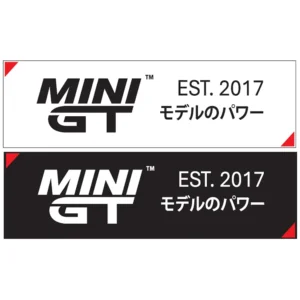 Mini GT Stickers Set "B" - Branco/Preto/Vermelho